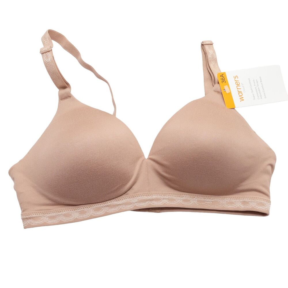 Warners Cloud 9 36A Wireless Lightly Lined T-Shirt Bra Beige Nude Front
